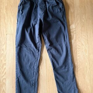 Men's Navy/grey twill Casual Pants